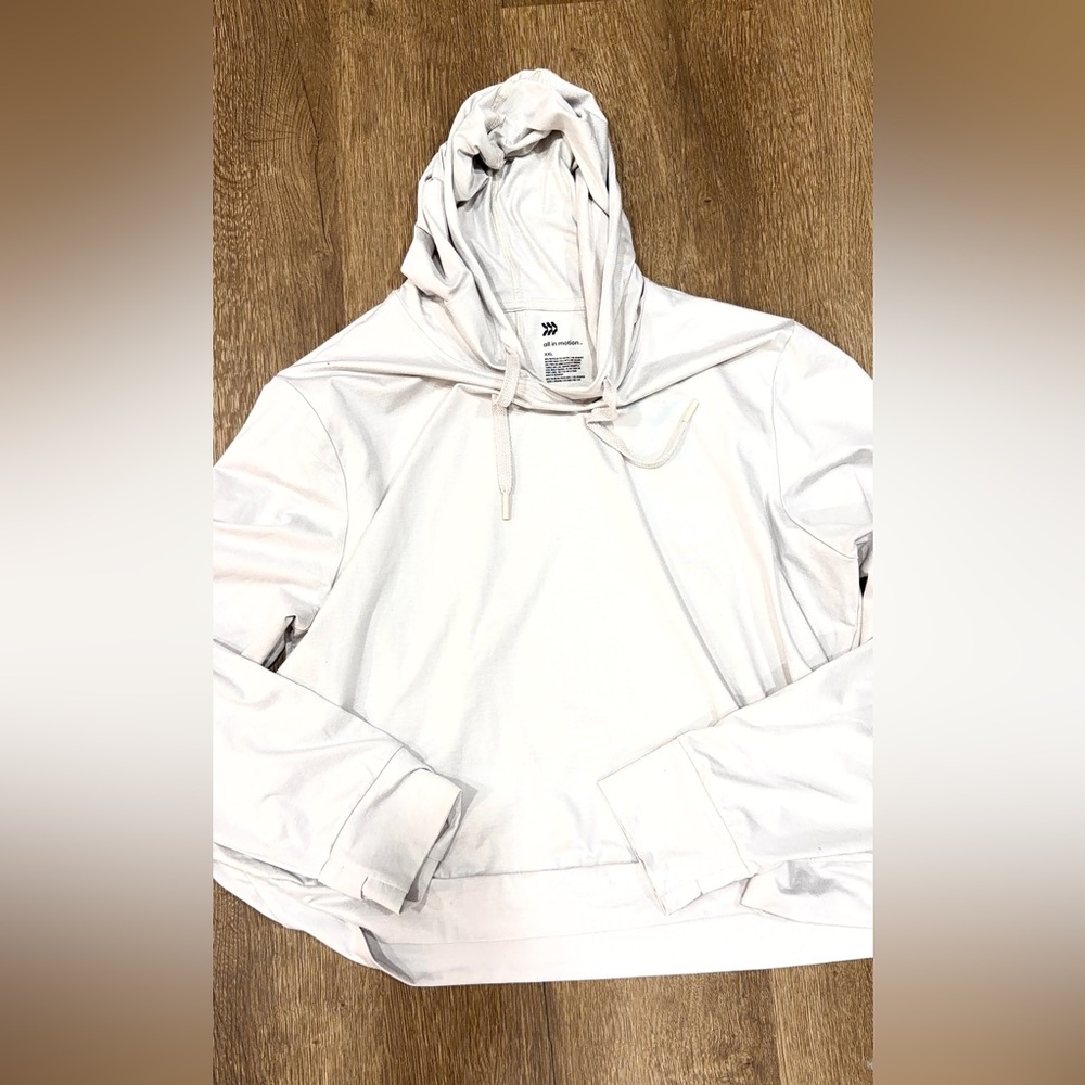 All in Motion Cream Hoodie with Drawstring